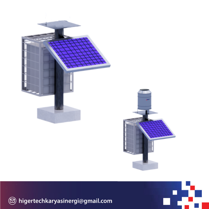 TIANG BOX PANEL DAN DUDUKAN SOLAR CELL CURAH HUJAN