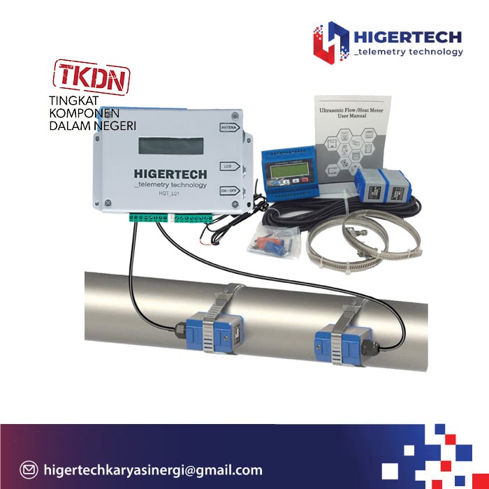 PERANGKAT FLOW METER TELEMETRY SENSOR ULTRASONIC (PENGUKURAN DEBIT SALURAN TERTUTUP)