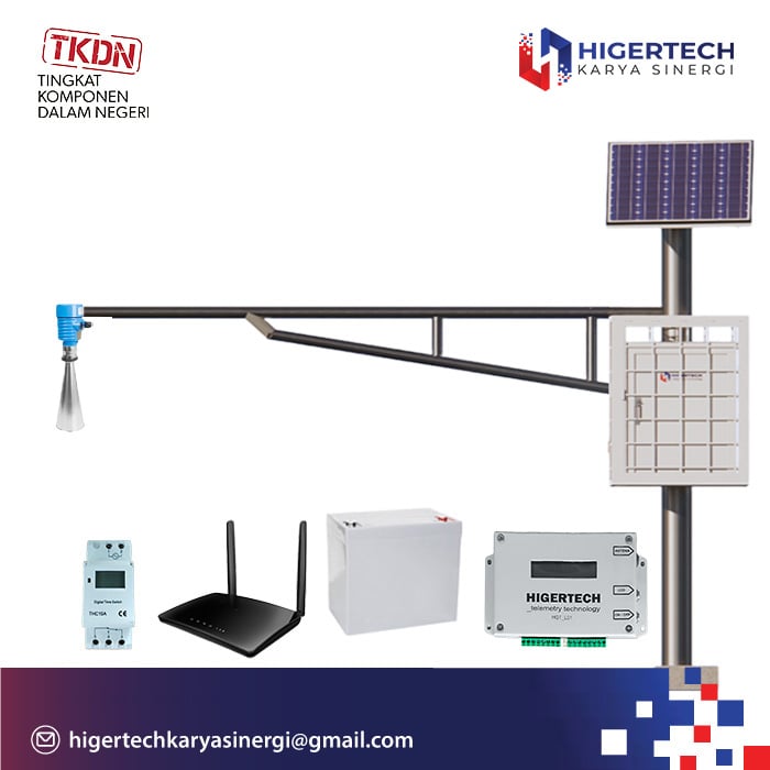 TINGGI MUKA AIR / AWLR SENSOR RADAR TELEMETRY RANGE PENGUKURAN 20, 30, 50 METER